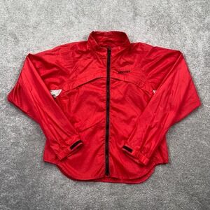 Marmot Water Repellent Wind Breaker Full Zip Running Jacket Women's Size M Red